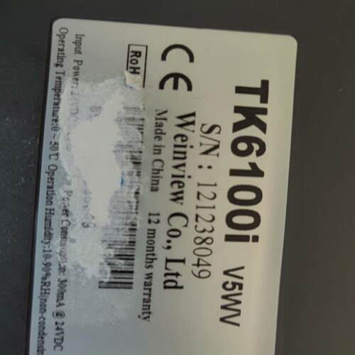 议~威纶TK6100i10寸触摸频
