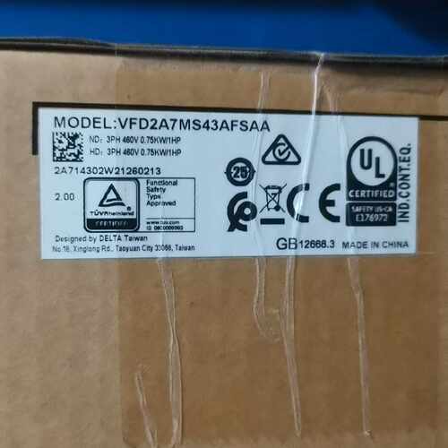VFD2A7MS43AFSAA台达变频器全新的正品~议价