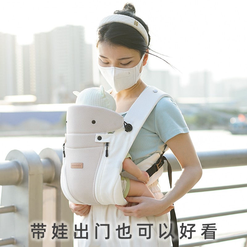 万人抢USbeesbaby婴儿背带横抱宝宝轻便户外出行多功能新生儿背娃
