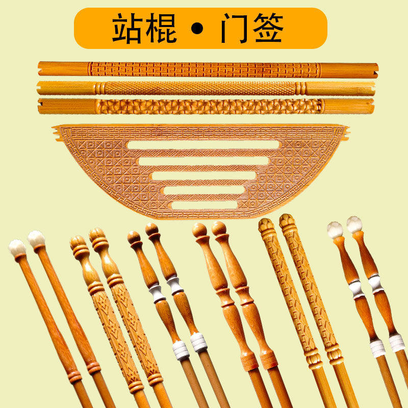 广式鸟笼配件万字门签站棍画眉鸟笼配置竹制