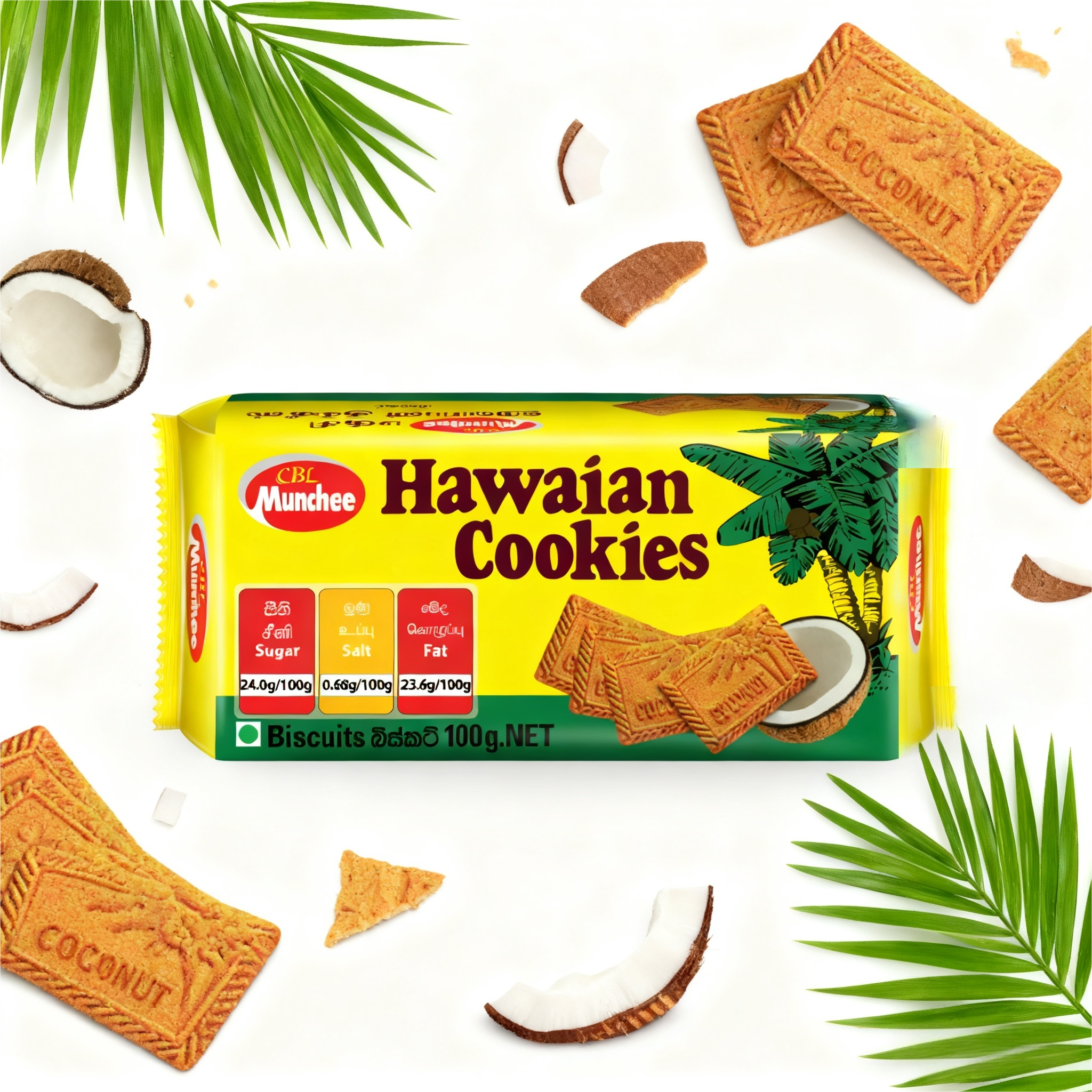 Munchee椰子味饼干斯里兰卡进口椰子饼干薄脆饼干休闲零食