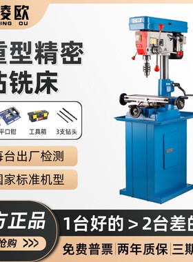 凌欧多功能钻铣床ZX7016/家用16Bmm台钻/木工diy小电钻/全铜线钻