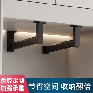 浅衣柜挂衣杆f顶装衣橱纵向竖向横向衣通U型柜内伸缩悬吊晾衣杆