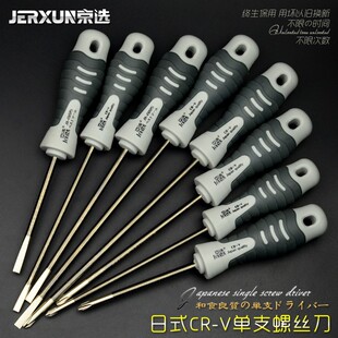京选螺丝刀批套i装超硬家用十字一字小改锥工业级带磁性强梅花起