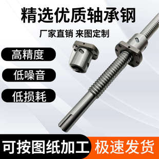 静音型精密滚珠丝杠螺母大导程SFS1616 2510 3220 4010 4020 5020