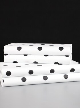 热销现代简约黑白波点收纳盒摆件样板房售楼部书房客厅桌面玄关饰