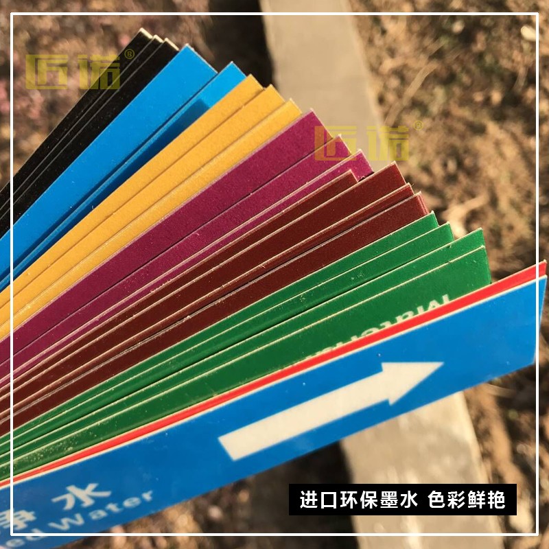 热销管道标识贴国标反光膜消防化工流向介质工业管道箭头标识贴标