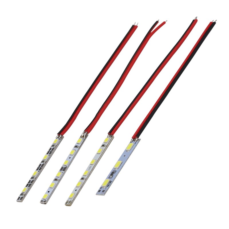 热销5v超细led硬灯条12v长条灯带4mm宽6mm广告灯箱展柜led免散热2