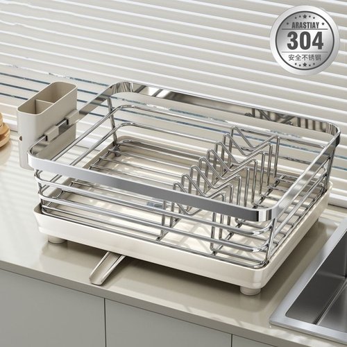 热销304不锈钢置物架厨房碗筷沥水篮碗盘沥水架杯架碗碟架水槽收
