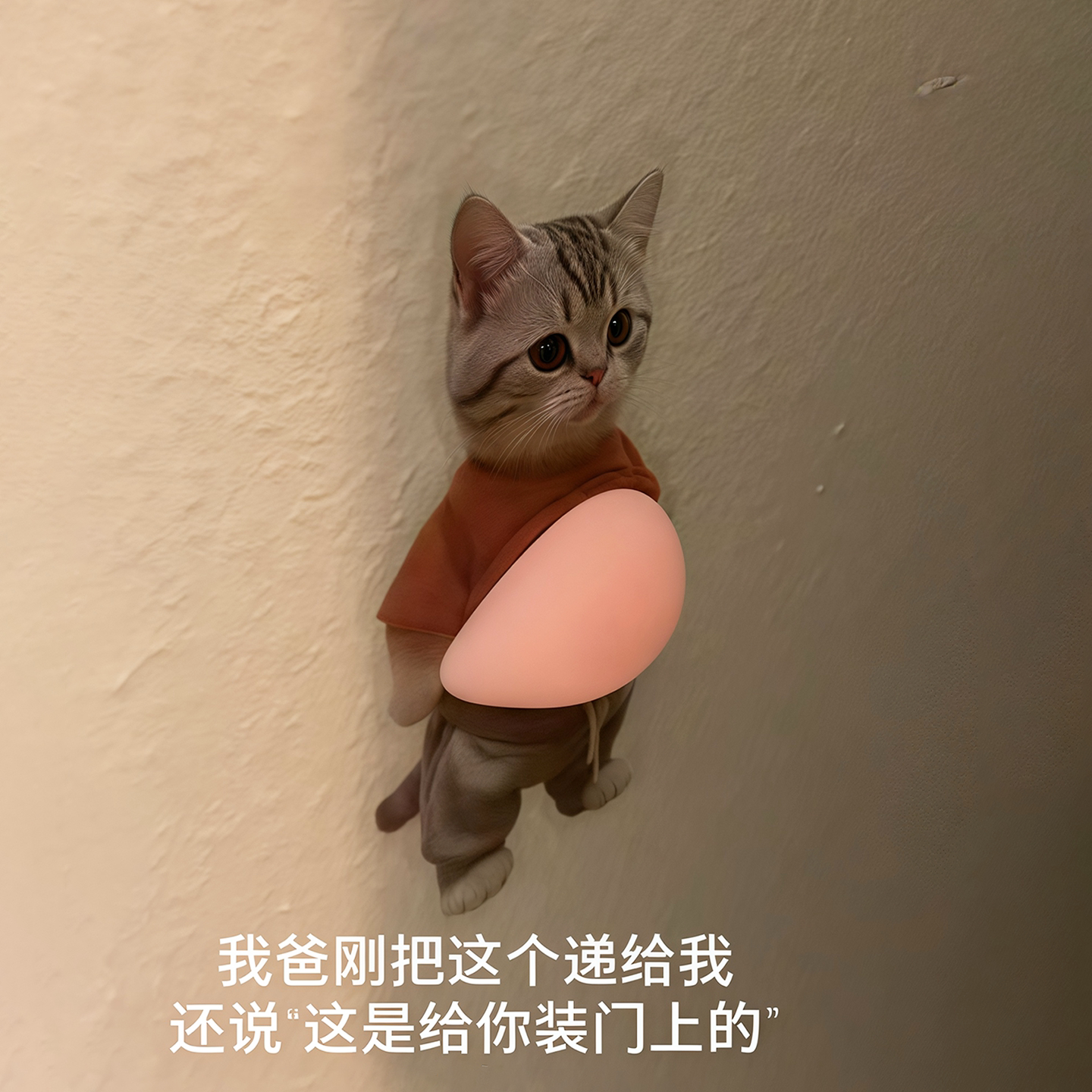 小猫防撞门档静音防撞垫创意大肚防撞贴解压捏捏乐防碰撞神器