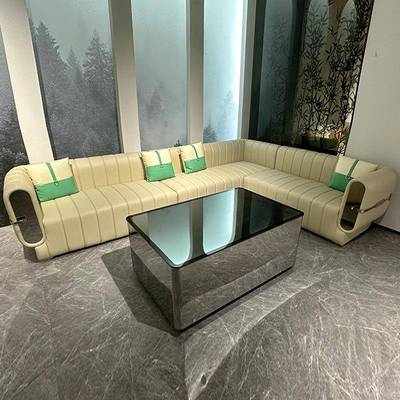 厂家直销轻奢网红款高端会所家庭影院partyk包厢ktv沙发茶几组合