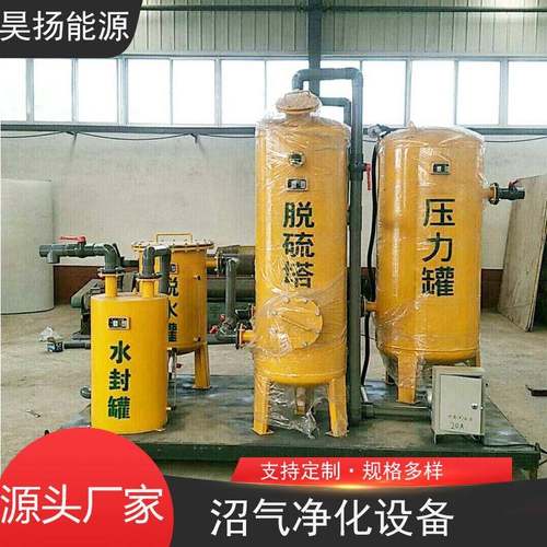 沼气脱硫塔脱硫罐大型垃圾场沼气净化工程沼气脱硫脱水系统