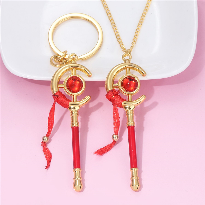 日漫周边芙莉莲法杖项链挂件辛美尔魔法棒cos服装武器道具钥匙扣