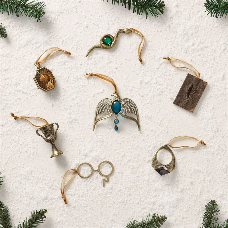 哈利波特周边7魂器挂件冠冕挂坠盒纳吉尼金杯圣诞挂饰设计感百搭