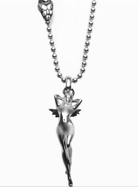 魔女莉莉丝吊坠时尚项链动漫周边同款百搭个性情侣挂件卫衣链潮