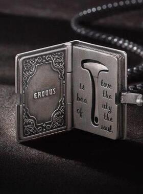 肖申克的救赎吊坠书本圣经锤子项链男生励志电影学生复古泰银情侣