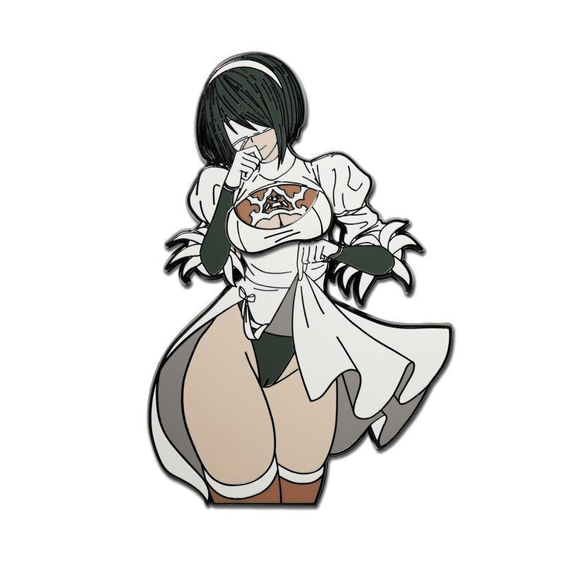 尼尔机械纪元 YoRHa 2B 磁吸上衣金属徽章PIN