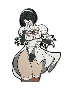 尼尔机械纪元 YoRHa 2B 磁吸上衣金属徽章PIN
