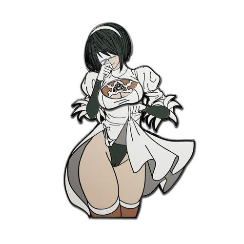 尼尔机械纪元 YoRHa 2B 磁吸上衣金属徽章PIN