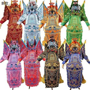 速发戏曲武生大戏京剧服装 古王 靠剧服男靠武将靠旗将军定军山霸装