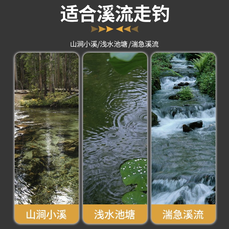 速发溪流钓线组野钓小石斑白条鳑鲏马口三粒漂金袖七星漂线组
