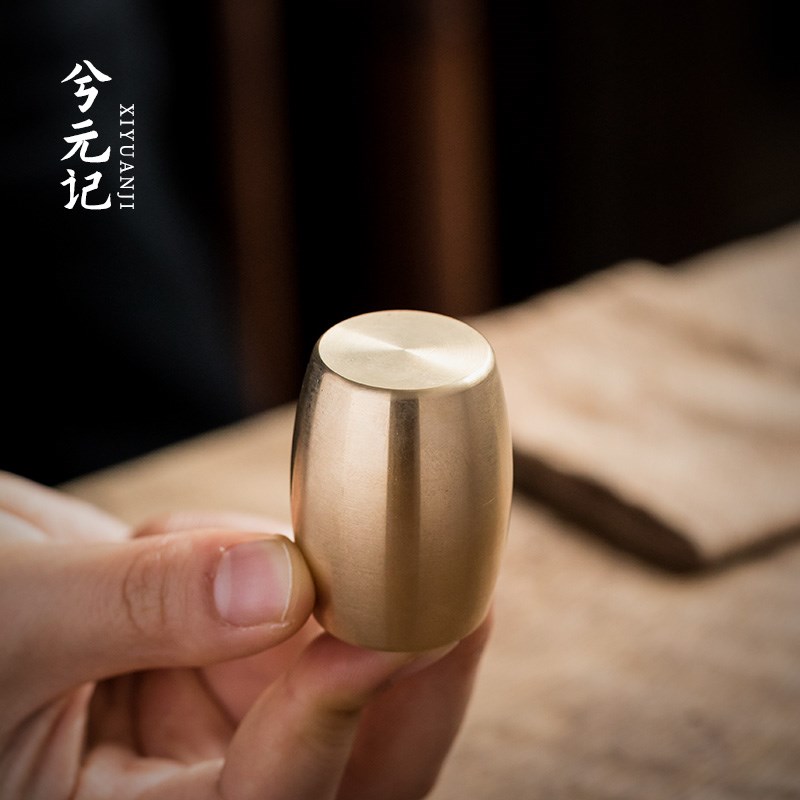 速发纯铜盖置紫砂壶盖茶托杯垫盖碗托茶具配件盖搁配件手工功夫铜