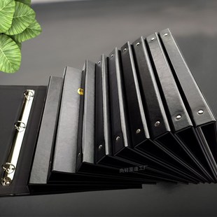 速发皮面菜翻V酒计单美发价目表文件夹手册设水谱页册子本