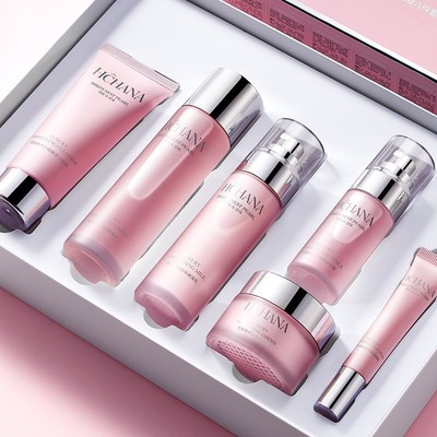 韩婵燕窝奢养珍珠嫩滑六件套补水保湿滋养柔润肌肤面部护肤品套盒