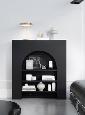 法壁炉柜影装饰柜室内物客厅黑式色白色简约民宿玄关摄置架NZA展