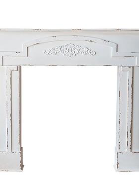 实欧木壁装饰壁MQ04191饰复古式法式橱窗陈列拍摄炉道具美民宿雕