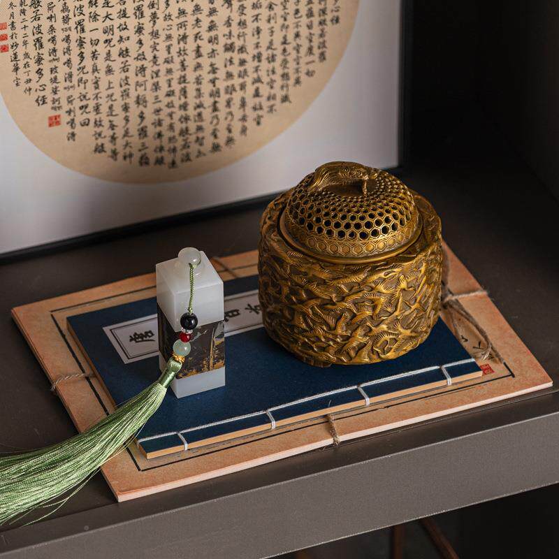 新中式室中古博古架档装饰品摆件书房高架WJU茶设计师组合书搭配