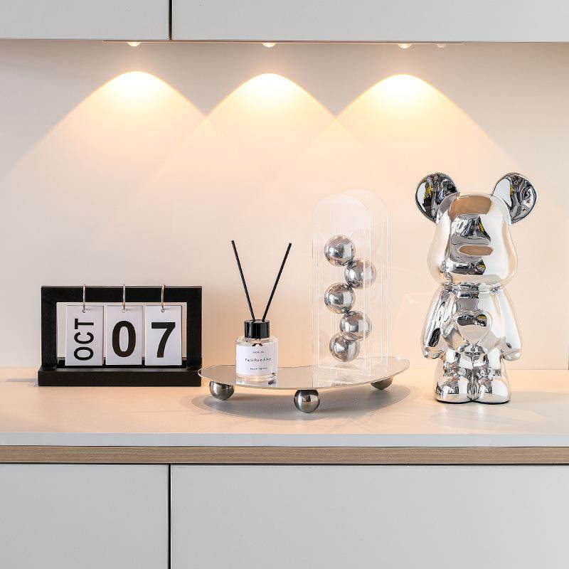 现轻奢入OGA户关摆件代新视房客厅电酒柜家居装饰品门口玄展示柜