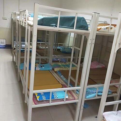 学FXO校下铺双层铁床午托床中小工学上生宿舍床铁员简约高低床厂
