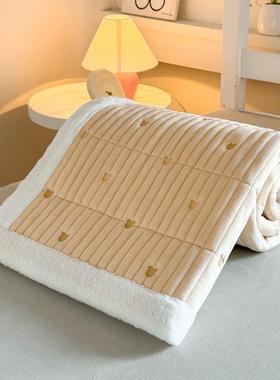 A类宝宝绒学用生宿舍床褥加子家飘窗垫子单人双人水洗KZR绒防滑垫