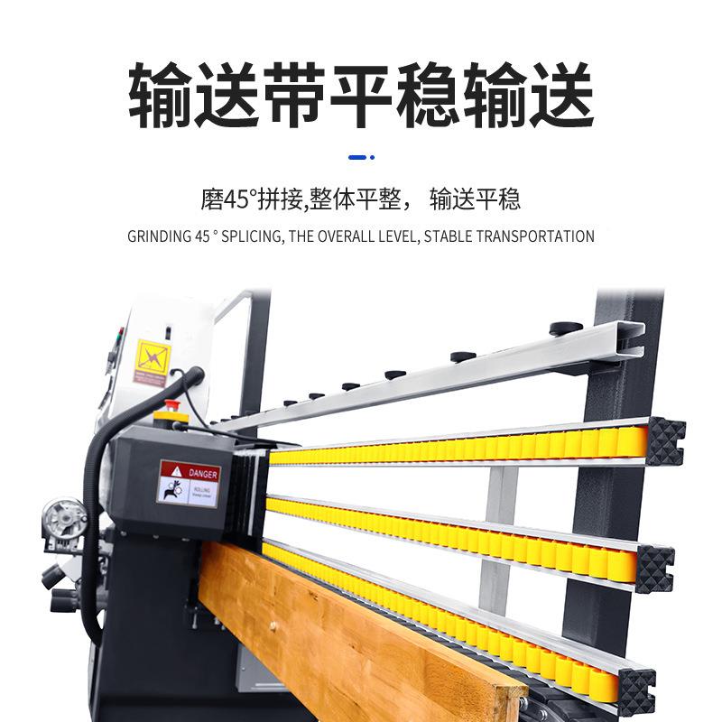 10磨头玻璃边机机45度窗小型门玻璃直线HMX磨边直边直机械设备