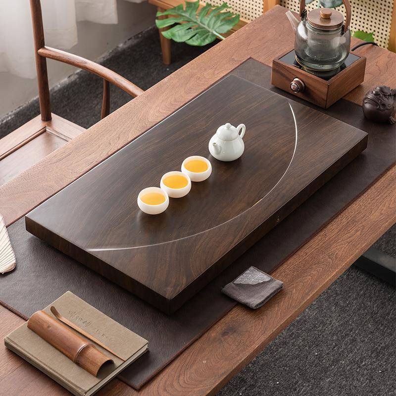 茶实木家盘用225新款0排水办公室茶托盘茶泡F98HJS79台茶海长方形