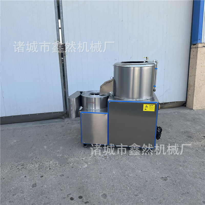 全自动土豆红薯清洗脱皮切丝机