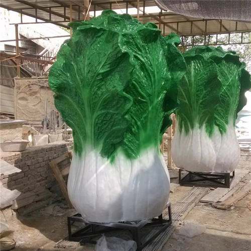 玻钢大菜白菜雕MRA塑蔬瓜果璃模型白摆件玉菜生态园摆件