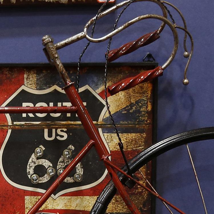 无品牌/复工业壁风创意铁艺自行网咖酒吧餐厅墙面车古壁挂饰装饰