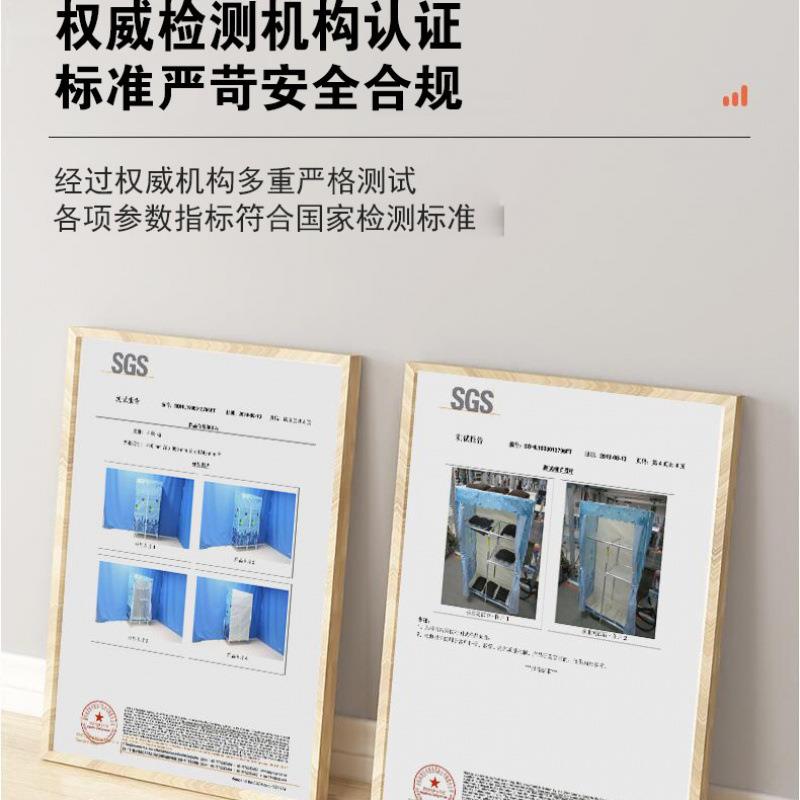 简易家用卧室组装衣出地租房收纳铝合GFQ金布架加粗厚落衣柜橱架