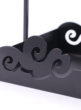 新中铁手篮式提茶盘创意金属茶几托盘餐桌客厅玄关茶具收纳艺MC-T