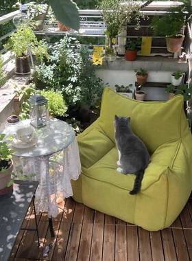 小魔恶豆袋榻米设计懒人沙发FQC单人阳台休闲简约轻榻奢厅客休闲