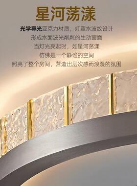 意式极简新约款卧室光吸灯现代简UTY书房儿童房圆形全谱护眼吸顶