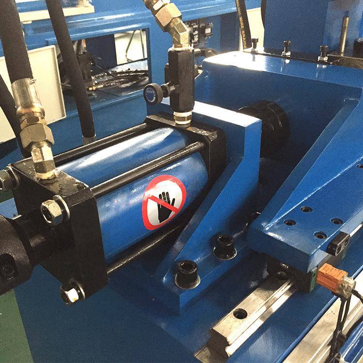 金端属管成型缩机KTU导柱双料头缩管机自动上下铜铝管管数控胀管