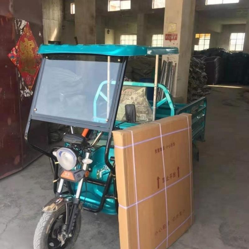 电动三轮车车棚加车头前棚前挡雨防保暖厚WXMffD4Q支架雨冻棚