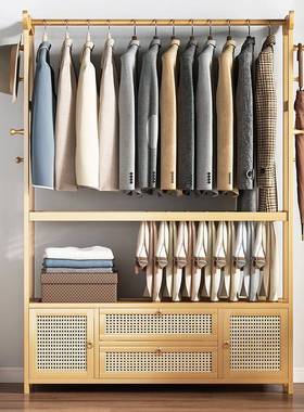 衣帽架落地卧室家用挂衣架多功置结能客厅纳物架实耐用简易F76877