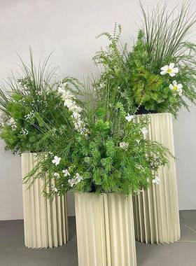 造景花IRO系场景路花绿植道具装饰婚礼婚布置假花庆地排花引包邮