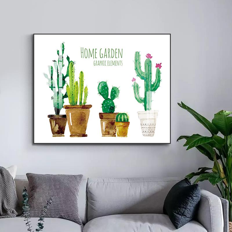 现代简约电表箱装饰画绿植挂画配电箱免打孔总开关电闸箱遮挡壁画
