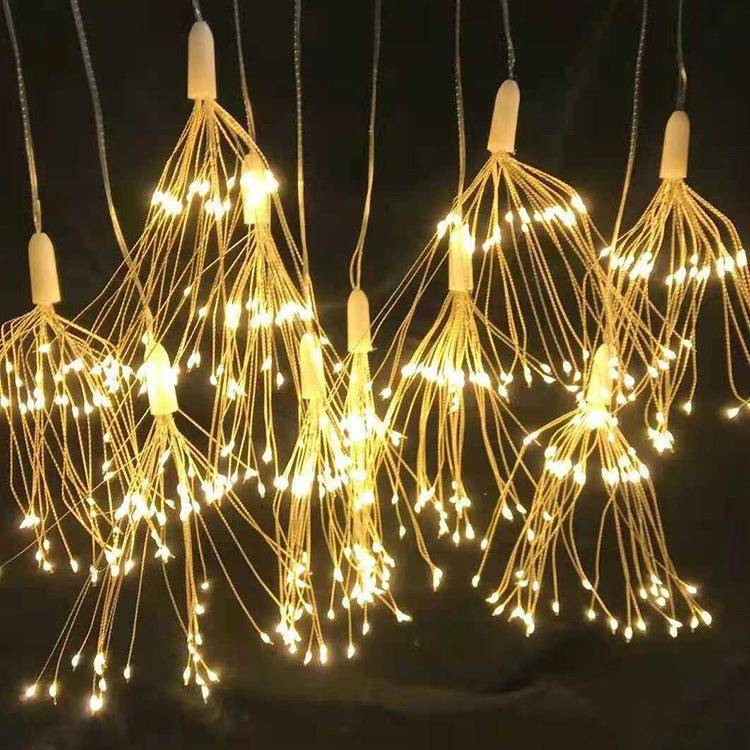 新款结婚庆创意婚RNS庆灯布置10头吊饰发光水打砂棒种多款式顶晶