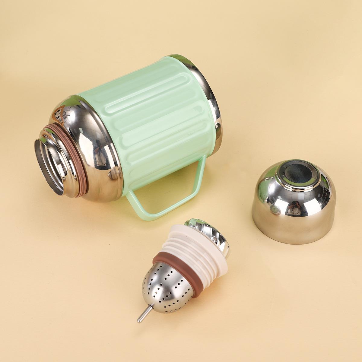 小胖墩钢壶新款不EU锈焖茶茶壶老白茶焖壶机械温表茶水分离泡显茶